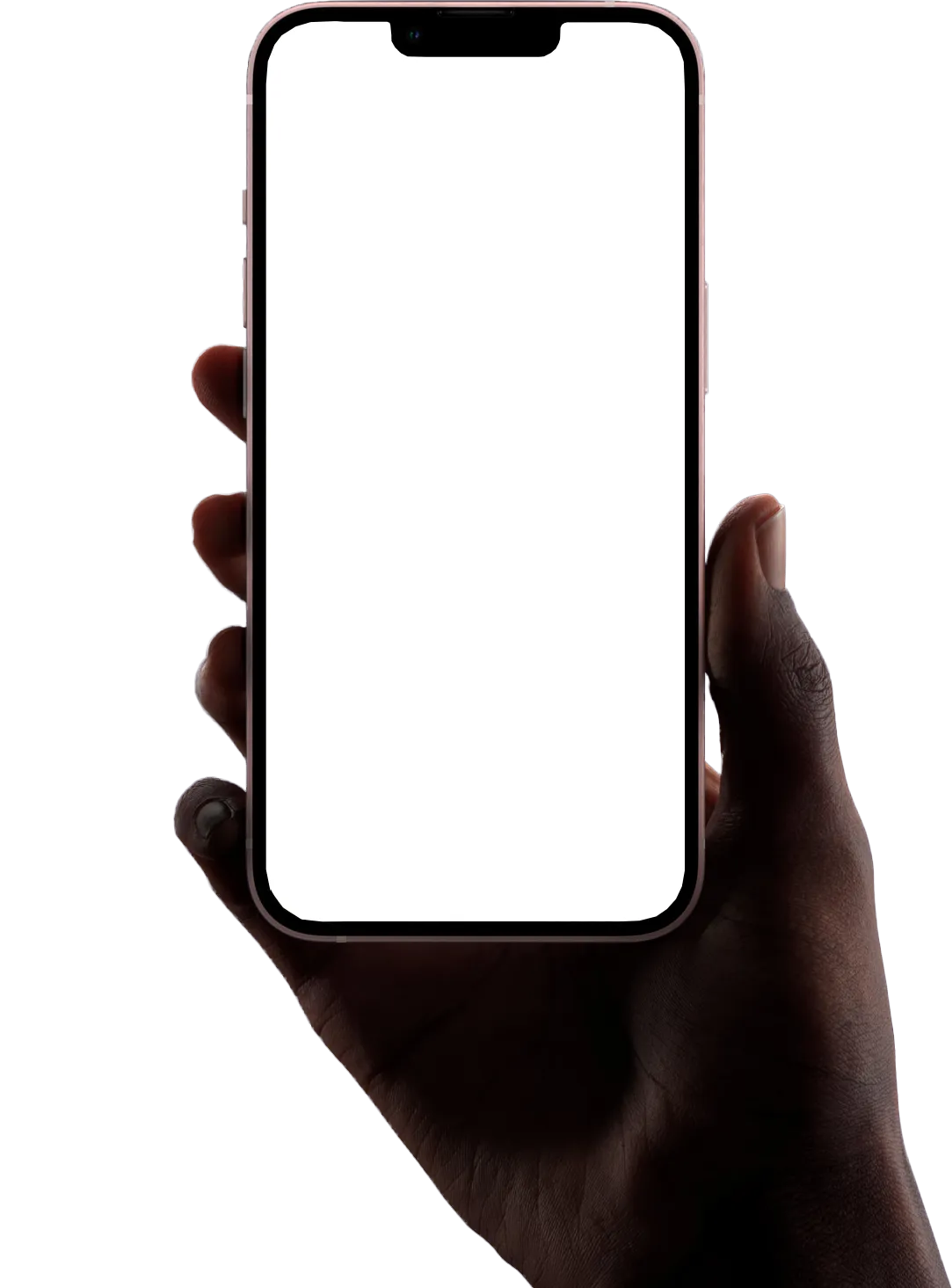 iphone frame landscape hold with hands